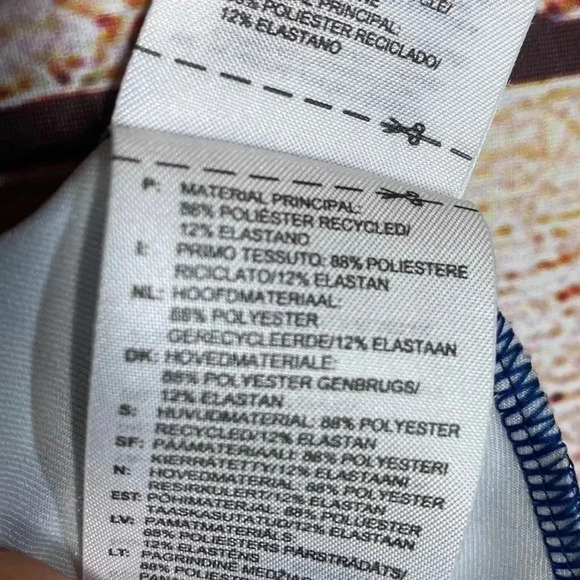 Adidas Climalite Women’s Sports Top Sleeveless Blue Pattern Small - Picture 7 of 7